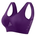 thumbnail image 4 of HAOTAGS 2PC Sports Bras Women, Moisture-Wicking Lightweight Wireless Yoga Bras Purple L, 4 of 4