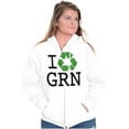 thumbnail image 3 of Recycle GRN Earth Day Save the Planet Zip Up Hoodie Men's Women's Brisco Brands S, 3 of 6
