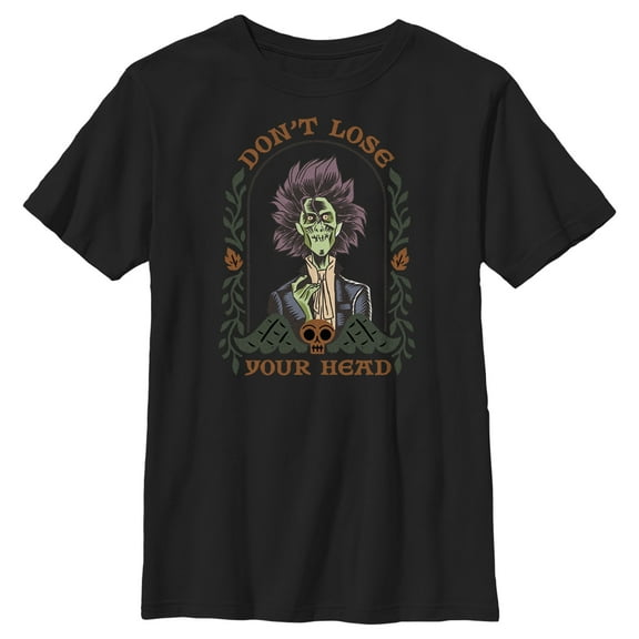 Boy's Hocus Pocus 2 Billy Zombie Lose Your Head Graphic Tee Black Large
