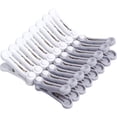 thumbnail image 1 of Pinzas de plástico para ropa, pinzas para ropa de lavandería resistentes con resortes, juego de pinzas para ropa de secado al aire (paquete de 16), 1 of 3