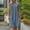 Navy, variant on Linen Dress Women Round Neck Short Sleeve Beach Vacation Dresses Casual Fashion Loose Pleated Dress