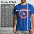 thumbnail image 5 of Men's Marvel Captain America Classic Shield Graphic Tee Royal Blue Medium, 5 of 10
