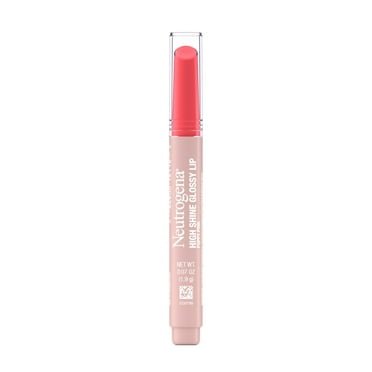 Neutrogena High Shine Glossy Lip, Poppy Pink, 0.07 oz