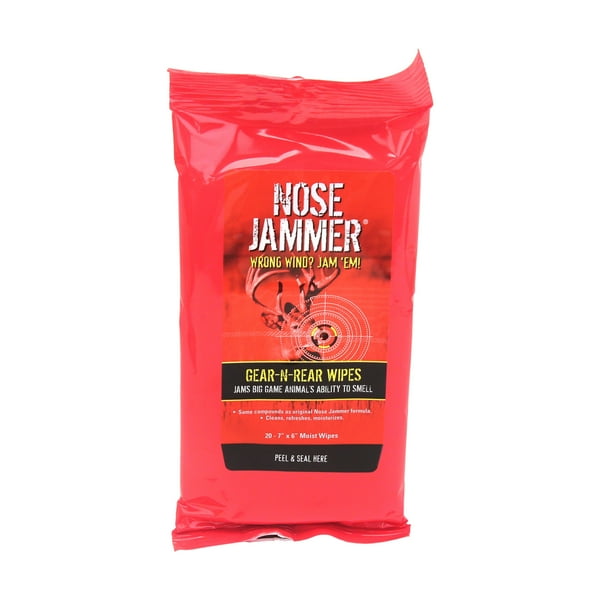 Nose Jammer 20 Count Scent Blocker All Purpose Body Wipes