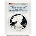 thumbnail image 1 of 2020-S S$1 American Silver Eagle Coin PCGS MS70, First Day of Issue - HAT520092054, 1 of 1