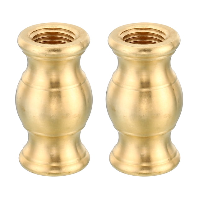 Acoplamiento de tubo de lámpara de latón con rosca M10 de Uxcell 17x30mm, acoplador de varilla de lámpara, accesorio de luz, paquete de 2