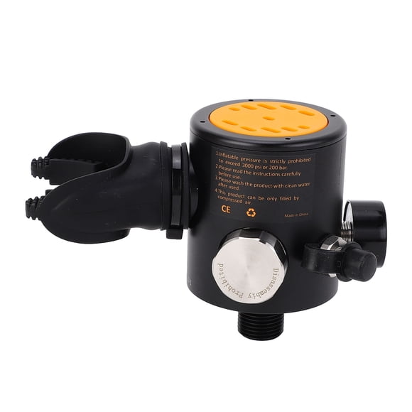 SMACO Tête de Régulateur de Plongée sous-Marine P300plus Autorisée - Accessoire de Valve Respiratoire en Aluminium et Silicone avec Interface de Cylindre M18x1.5MM, Respiration à Pression Constante Stable, Conception Antidéflagrante,