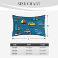 thumbnail image 6 of Daiia Transportations with Buildings Bedding Waterproof Pillow Protector Zippered Queen – Bed Bug Proof Pillow Encasement-14"x20", 6 of 9