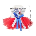 thumbnail image 3 of FeiFu 4th of July Girl Dog Dress with Independence Puppy Clothes for Small Dog 1st Independent Day Outfit Patriotic Pet Princess Skirt, 3 of 6