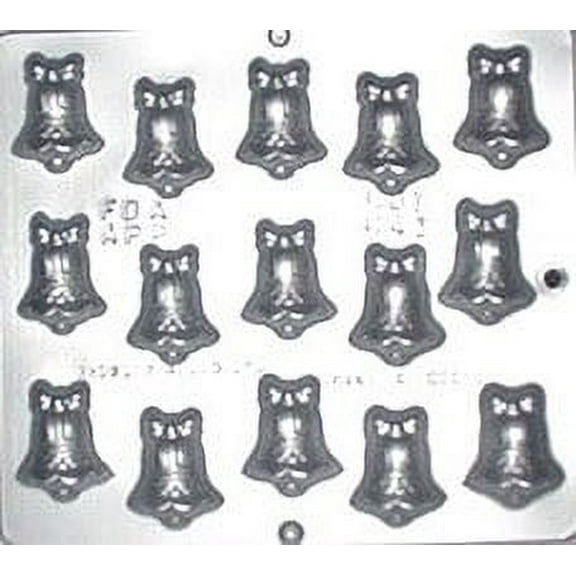 641 Small Bell with Bow Chocolate Candy Mold