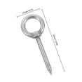 thumbnail image 2 of CRILSTYLEO 10Pcs Stainless Steel Eye Screws For Ceiling Hanging Hook Silver Secure Fixation, 2 of 7