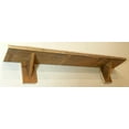 thumbnail image 3 of Authentic Amish Handmade Reclaimed Wood Wall Shelf. 46” Wide x 7.5” deep x 1” Thick. Rustic, Weathered, Lovely, Timeless., 3 of 4