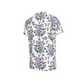 thumbnail image 5 of Fuzoiu Violets Flowers Print Boys' Casual T-Shirt,Crewneck Undershirts,Boys Athletic Shirt,Short Sleeve T-Shirts for Outdoor Play, 5 of 7