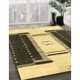 thumbnail image 2 of Ahgly Company Indoor Rectangle Abstract Dark Brown Abstract Area Rugs, 7' x 10', 2 of 6