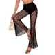 thumbnail image 5 of Sonducket Pantalones de verano de estilo gótico para mujer, pantalones largos de pierna ancha de encaje, ropa de calle Prendas para la parte inferior del cuerpo Negro METRO, 5 of 6