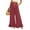 Wine, variant on Heart & Polka Dot Print Wide Leg Pants - Ruffle Hem High Waisted Palazzo Trousers with Pockets, Drawstring Casual Lounge Pants Black L