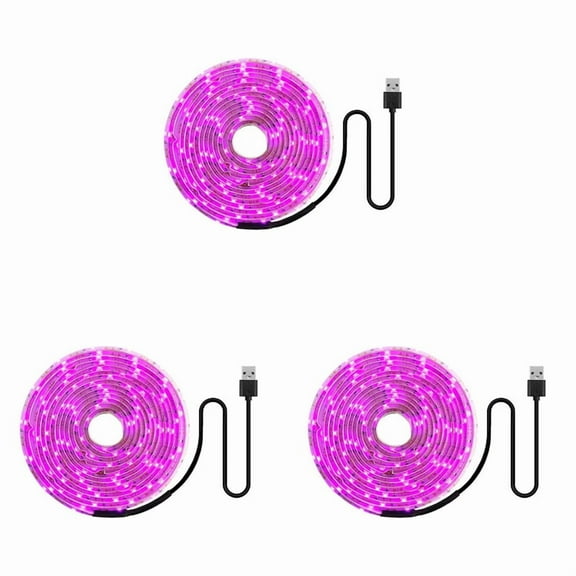 3X LED Grow Light Full Spectrum 5V USB Grow Light Strip 2835 LED Phyto Lamps for Plants 100cm
