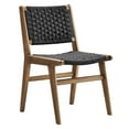 thumbnail image 3 of Side Dining Chair, Walnutt Black, Wood, Kitchen Cafe Bistro Hospitality Restaurant, Modern Contemporary HB36101, 3 of 11