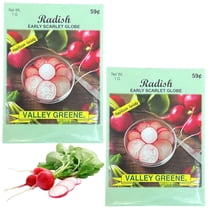 Valley Greene 1g Radish Early Scarlet Globe Seeds: 2CT