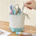 thumbnail image 2 of Retractable Pencil Case, Durable Canvas Telescopic Pencil Case Standing Statione, 2 of 3
