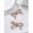 thumbnail image 1 of 2 clips para zapatos con lazo, de aleación con diamantes de imitación, para decoración de zapatos de boda. Clips desmontables con hebilla y diamantes de imitación., 1 of 3