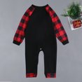thumbnail image 3 of Ensembles de Pyjamas Assortis pour la Famille, Grenouillère à Carreaux Col Rond Manches Longues/ Pull + Pantalon, 3 of 5