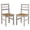 Gray wash, variant on Bridge Brazil Corrona Collection Solid Wood Dining Chair (Set of 2) Brown