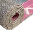 thumbnail image 3 of Unique Loom Timeless Collection Area Rug - Thomas (5' Round Yellow/Fuchsia), 3 of 9