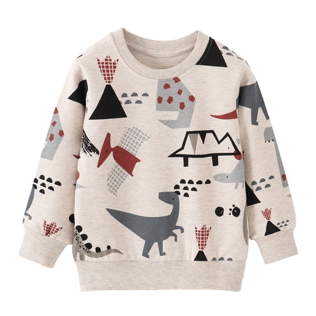 TIWEKE Chandails en Molleton à Capuche pour Garçons, Col Rond, pour Halloween et Noël, Tailles 3-4 Ans
