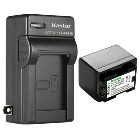 Kastar 1-Pack BP-727 BP727 Battery and AC Wall Charger Compatible with Canon LEGRIA HF M38 HFM38  LEGRIA HF M46 HFM46  LEGRIA HF M52 HFM52  LEGRIA HF M56 HFM56  LEGRIA HF M66 HFM66 Cameras