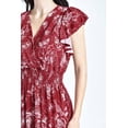 thumbnail image 4 of Vestido estampado flores Roman Fashion /Juvenil, 8867-13 (Vino flores) vino CH, 4 of 5