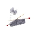 thumbnail image 2 of Accesorios de Escena Juguete en Miniatura de Madera Inspiración Floral Decoración de La Imaginación Accesorios para Casa de Muñecas Costura en Miniatu , gris CUTICAT costura en miniatura, 2 of 8