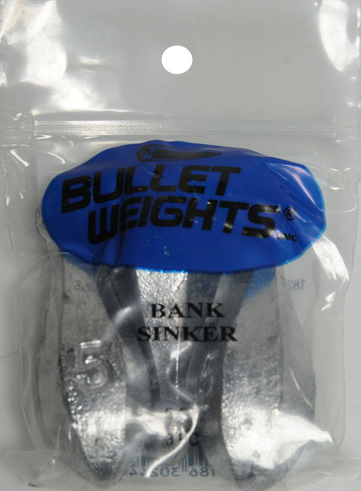 Bullet Weights® BLI5-24 Lead Bank Sinker Sizes 5 oz Fishing Weights