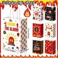 thumbnail image 2 of 24 Pcs Firetruck Party Favors Gifts Goodie Bags with Handles Firefighter Candy Treat Paper Bags Fire Extinguisher Truck Sound the Alarm Birthday Party Supplies, 2 of 13