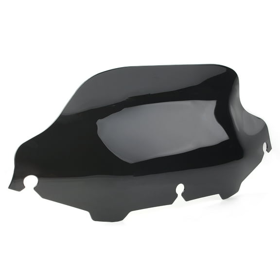 NS Motorcycle Wind Deflector, Motorcycle 8' Wave Windshield Headlight Fairing for Harley Davison Touring Electra Glide Street Glide Tri Glide, Black