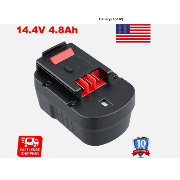 Upgraded Replacement for B D 14.4V 14.4-Volt Battery Ni-MH HPB14 FSB14 4.8Ah