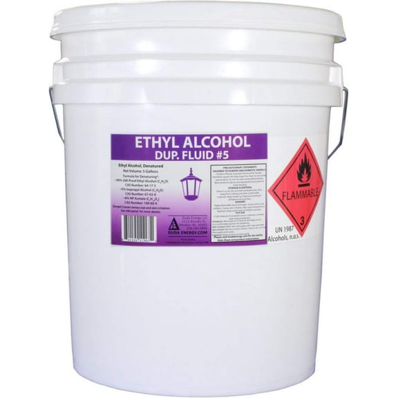 5 Gallon Pail of Denatured Ethanol with 200-Proof Ethyl Alcohol IPA and NP Acetate