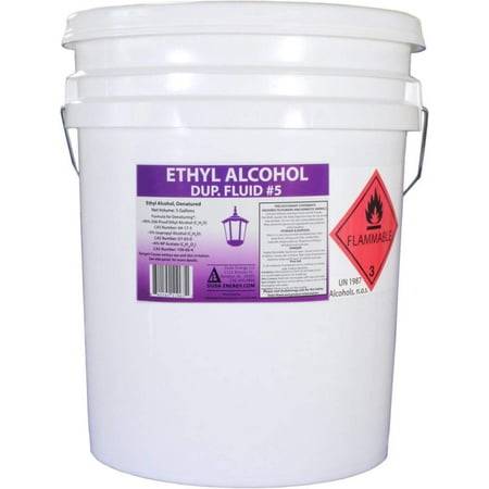 5 Gallon Pail of Denatured Ethanol with 200-Proof Ethyl Alcohol IPA and NP Acetate