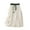 White, variant on Lovskoo Women's Summer Flowy Cotton Linen Skirt Bohemian Elastic Waist A Line Long Maxi Skirt White