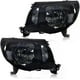 thumbnail image 1 of Headlights Assembly Compatible with Toyota Tacoma 2005 2006 2007 2008 2009 2010 2011 Bumper Headlamp Smoke lens Black Housing Cl, 1 of 5