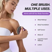 1PC Blend & Blur Body Kabuki Self Tanner Brush, Oversize Body Blending Brush for Self Tanner, Makeup & Contour Blending, 4.3 Inch Dense Oval Kabuki Head Delivers Even Coverage