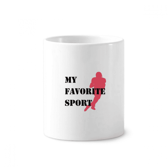 Like Sports Fitness Balanced Rugby Toothbrush Pen Holder Mug Cerac Stand Pencil Cup