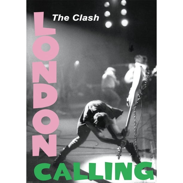 (Envío con tubo papel) (WK737) Póster pintura decorativa Álbum música la banda British Clash-London Calling Abstract Series Home Poster Pintura decorativa 50*70CM