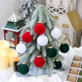 thumbnail image 5 of 12 bolas navideñas de terciopelo, adornos de bolas de plástico flocado para árbol, adornos colgantes decorativos para Navidad, decoración para árbol de Navidad, 5 of 5