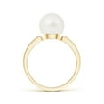 thumbnail image 2 of ANGARA Classic Freshwater Cultured Pearl Solitaire Ring in 14K Yellow Gold for Women | June Birthstone, Birthday, Anniversary, Jewelry Gift for Women | Pearl Ring, 2 of 11