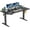 Black, variant on Electric Height Adjustable Standing Desk, 40x24 Inches, Ergonomic Sit-to-Stand Rising Computer Table for Home Office