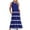 Blue, variant on Abtuhar Dresses for Women,Women's Fashionable Sleeveless Cotton And Linen Round Neck Printed Long Dress
