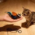 thumbnail image 5 of BESTSKY 2Pcs Flapping Bird Cat Toy,Interactive Bird Sounds Chirping Bird Cat Toy Flapping Wings,Stimulate Cat Play Bird Toy for Cats,Multicolor, 5 of 7