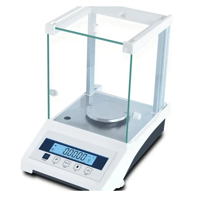 Balance Analytique 220g 0.0001g, Affichage LCD Électronique de Précision 0.1 Balance Numérique, Lectures Précises