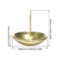 thumbnail image 3 of Uxcell 25mm Dia 25mm Height Gold Tone Round Upholstery Nails Tacks 10 Pack, 3 of 5